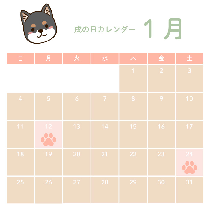 戌の日1月